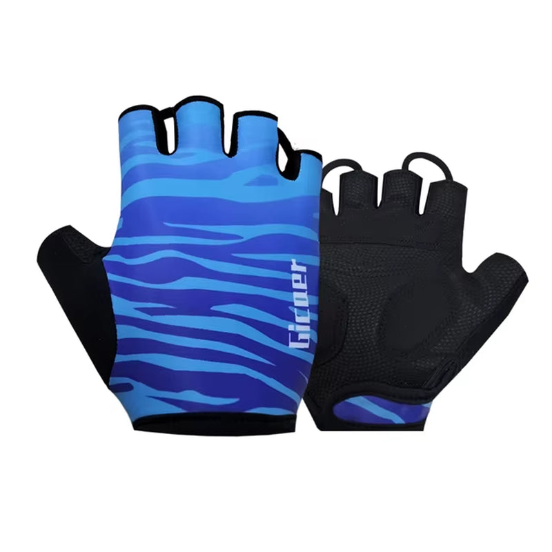 Pro Team 2026 Men's Breathable Cycling Gloves - Half Finger Anti-Slip MTB Bicycle Gloves for Road Cycling in UAE and Italy