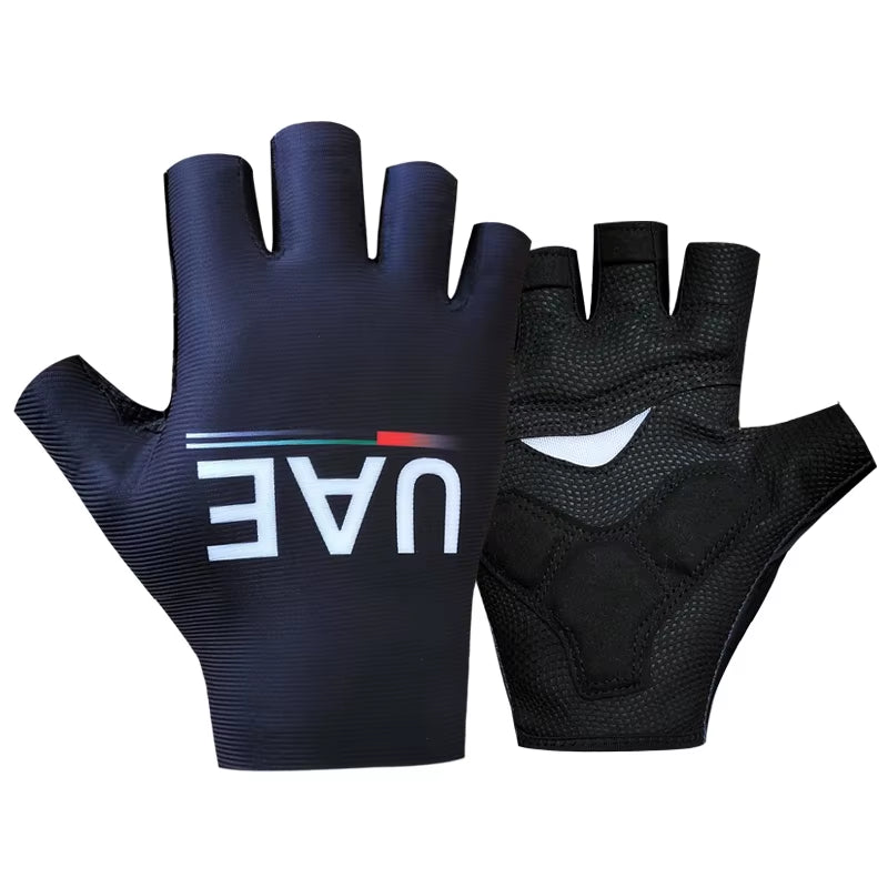 Pro Team 2026 Men's Breathable Cycling Gloves - Half Finger Anti-Slip MTB Bicycle Gloves for Road Cycling in UAE and Italy
