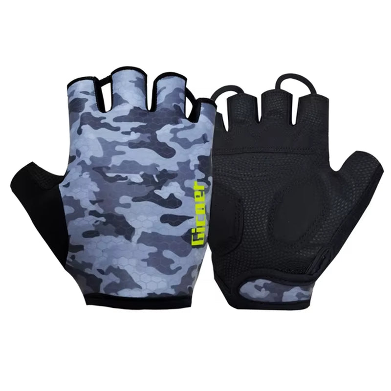 Pro Team 2026 Men's Breathable Cycling Gloves - Half Finger Anti-Slip MTB Bicycle Gloves for Road Cycling in UAE and Italy