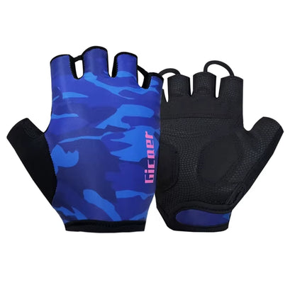 Pro Team 2026 Men's Breathable Cycling Gloves - Half Finger Anti-Slip MTB Bicycle Gloves for Road Cycling in UAE and Italy