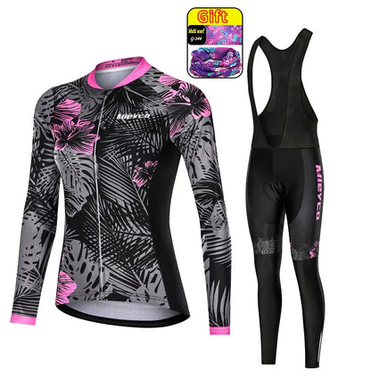 Women's Anti-UV Spring Cycling Set - Polyester Bicycle Apparel and Jersey for Cycling