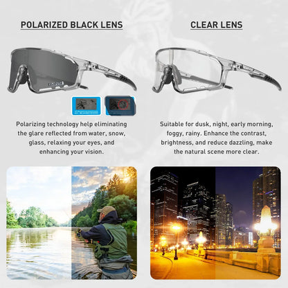 Polarized UV400 Cycling Sunglasses for Men and Women - Outdoor Sports Eyewear and Goggles