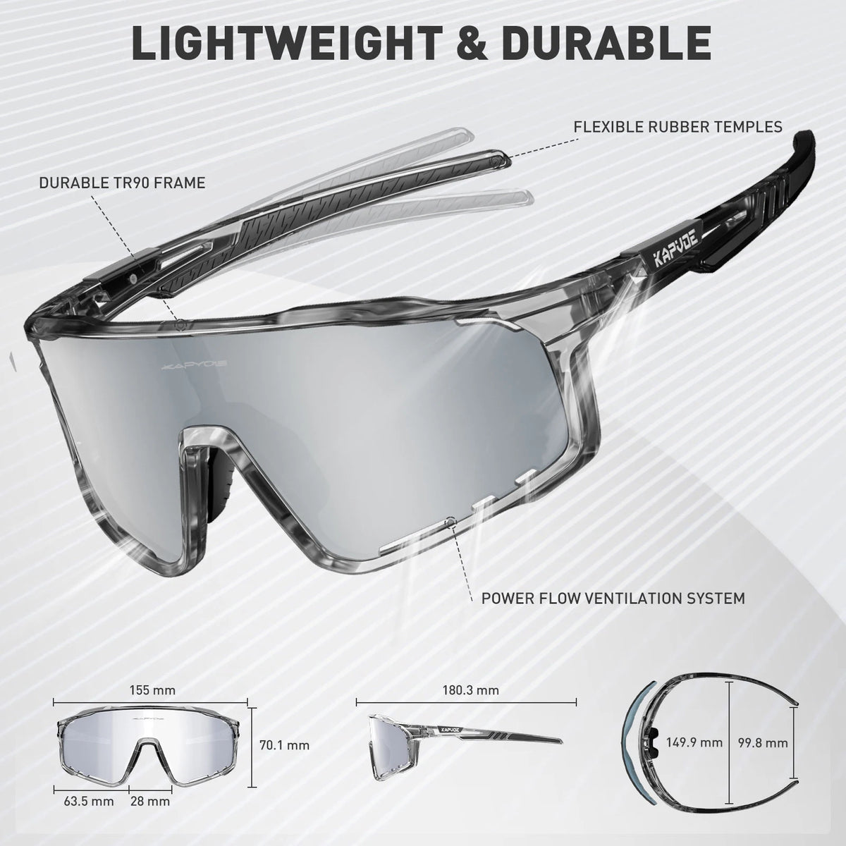 Polarized UV400 Cycling Sunglasses for Men and Women - Outdoor Sports Eyewear and Goggles