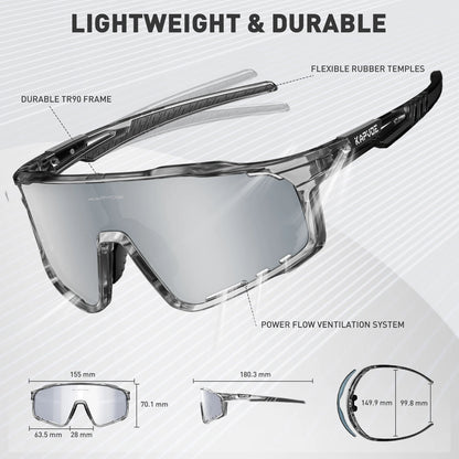 Polarized UV400 Cycling Sunglasses for Men and Women - Outdoor Sports Eyewear and Goggles