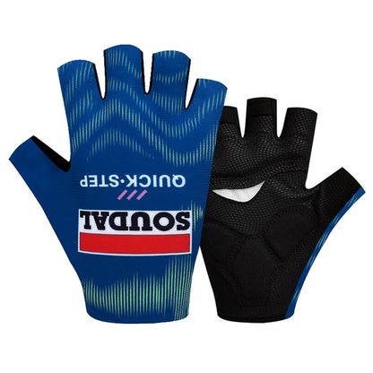 Pro Team 2026 Men's Breathable Cycling Gloves - Half Finger Anti-Slip MTB Bicycle Gloves for Road Cycling in UAE and Italy