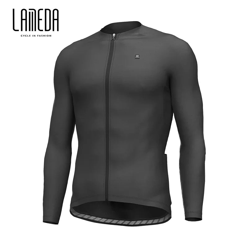 Lameda Men's Long Sleeve Cycling Jersey - Quick Dry and Breathable Spring/Summer Cycling Apparel