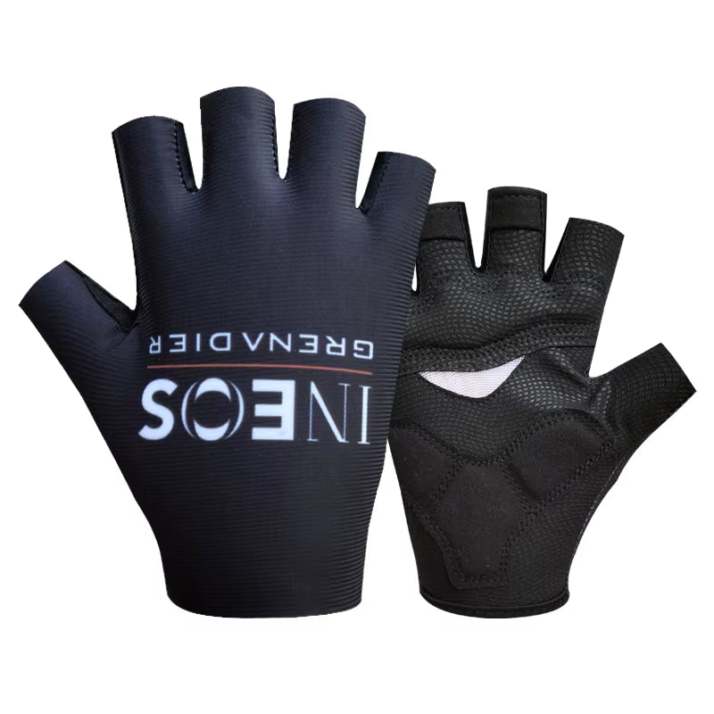 Pro Team 2026 Men's Breathable Cycling Gloves - Half Finger Anti-Slip MTB Bicycle Gloves for Road Cycling in UAE and Italy