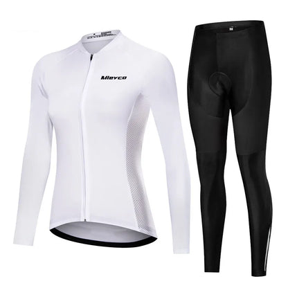 Women's Anti-UV Spring Cycling Set - Polyester Bicycle Apparel and Jersey for Cycling