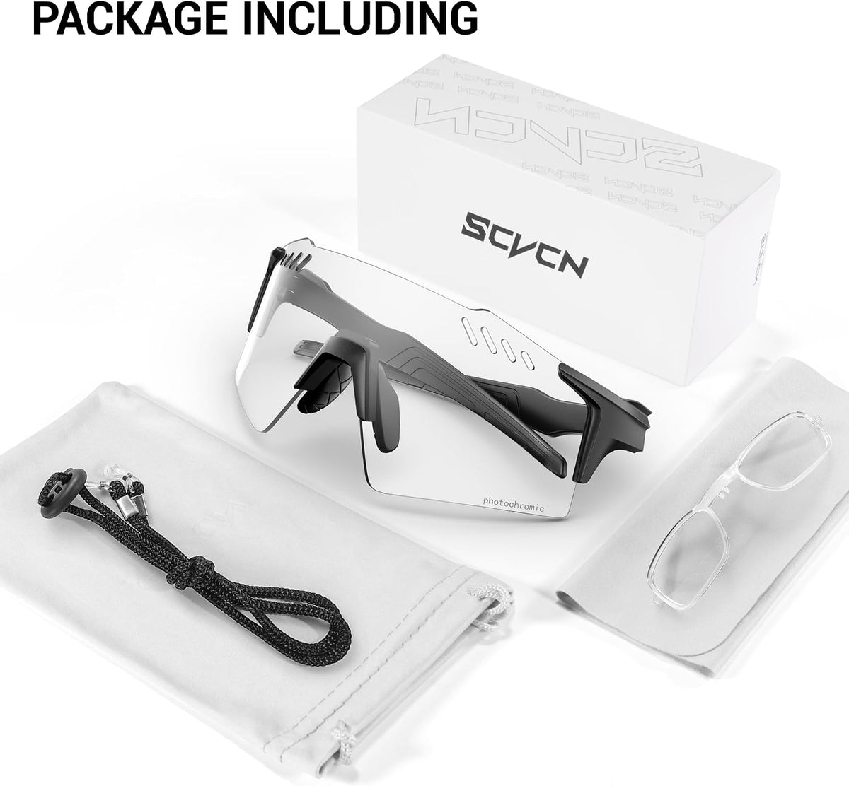 Photochromic Cycling Glasses for Men and Women - MTB S9A2 Model