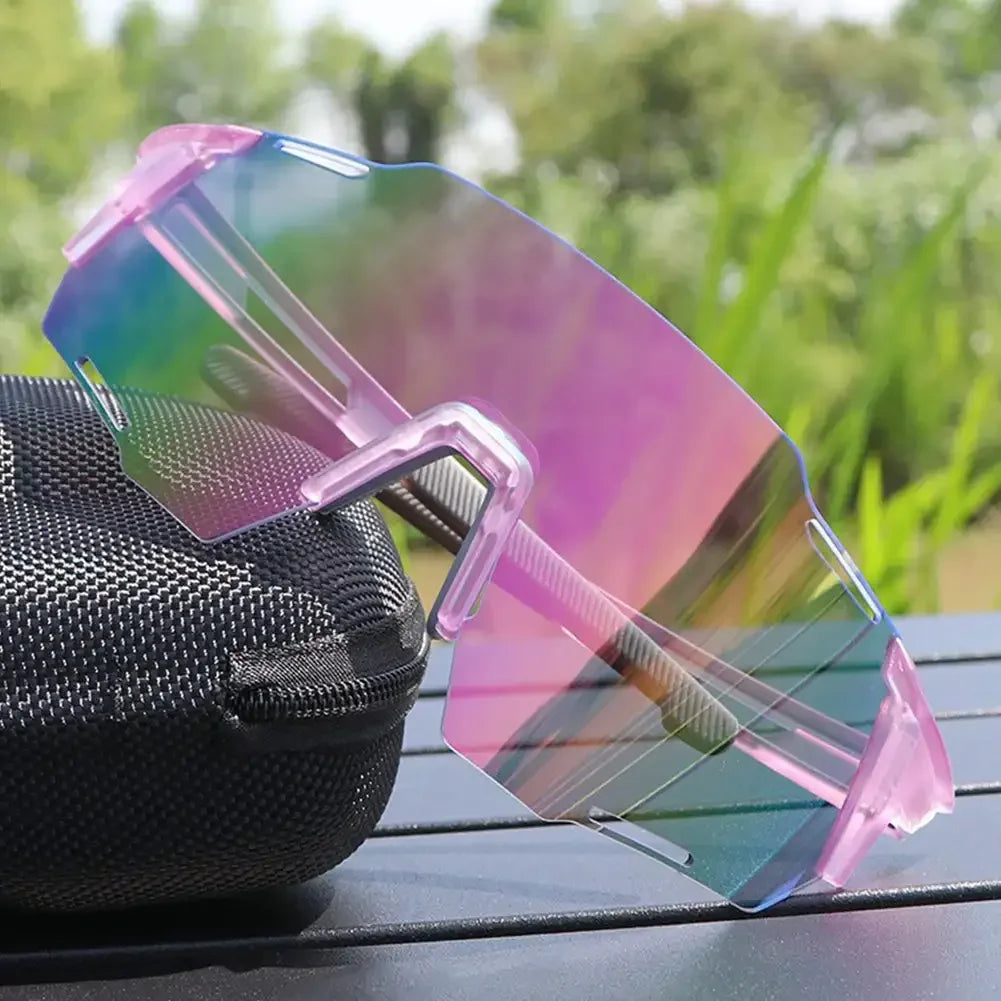 Photochromic Cycling Sunglasses with UV400 Protection - MTB Sports Eyewear for Outdoor Activities, Biking, and Fishing