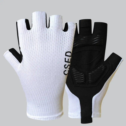 Pro Team 2026 Men's Breathable Cycling Gloves - Half Finger Anti-Slip MTB Bicycle Gloves for Road Cycling in UAE and Italy