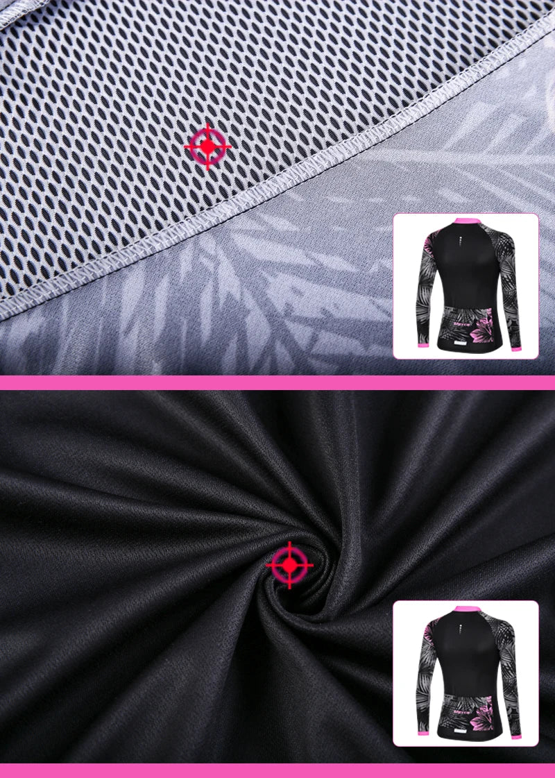 Women's Anti-UV Spring Cycling Set - Polyester Bicycle Apparel and Jersey for Cycling