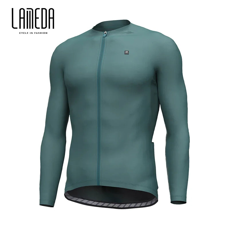 Lameda Men's Long Sleeve Cycling Jersey - Quick Dry and Breathable Spring/Summer Cycling Apparel