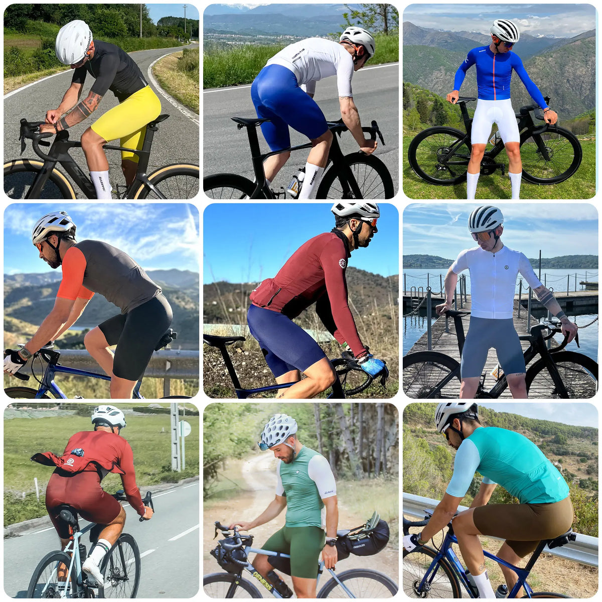 Men's Seamless Cycling Bib Shorts 2.0 - PRO Level Performance for Men and Women