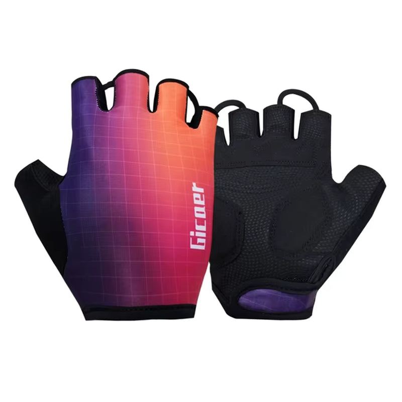Pro Team 2026 Men's Breathable Cycling Gloves - Half Finger Anti-Slip MTB Bicycle Gloves for Road Cycling in UAE and Italy
