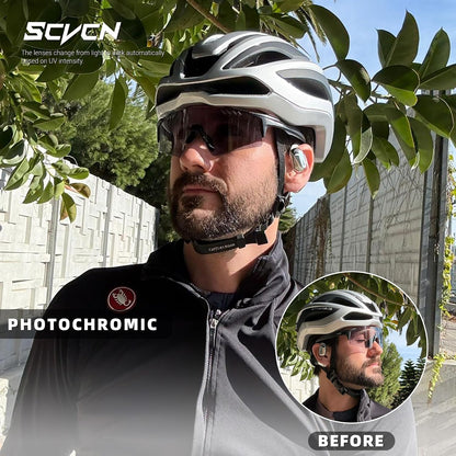 Photochromic Cycling Glasses for Men and Women - MTB S9A2 Model