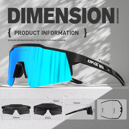 UV400 Men's Cycling Sunglasses - High-Performance MTB Eyewear for Outdoor Sports