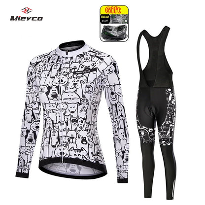 Women's Anti-UV Spring Cycling Set - Polyester Bicycle Apparel and Jersey for Cycling