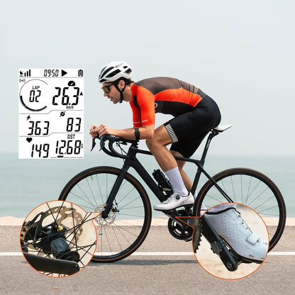 BK9 Speed and Cadence Sensor for Indoor and Outdoor Cycling - Bluetooth 5.0 and ANT+ Wireless RPM Sensor