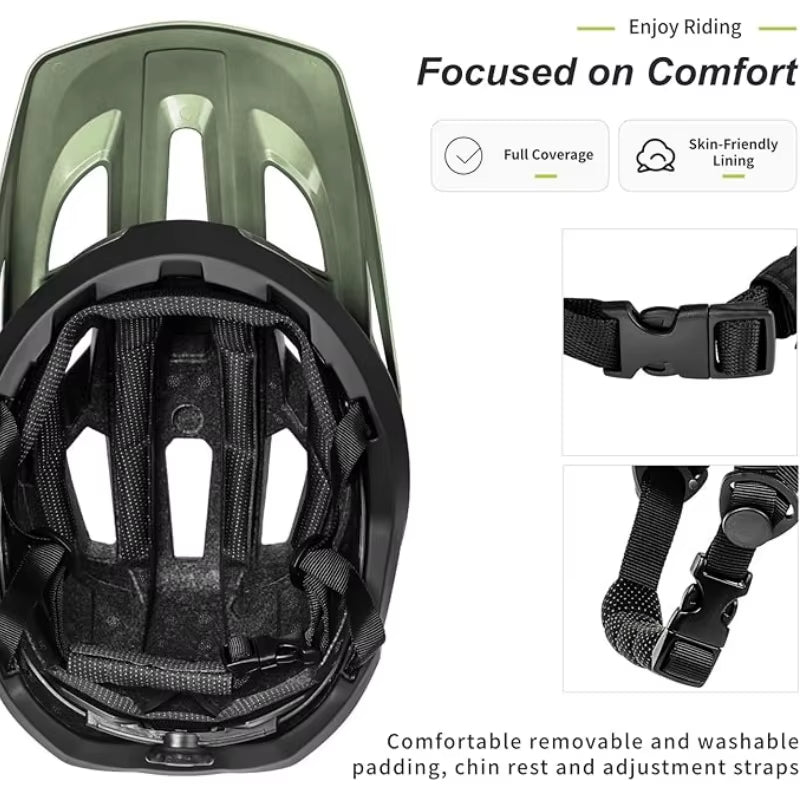 Professional MTB Cycling Helmet - Integrally Molded for Enhanced Safety and Performance