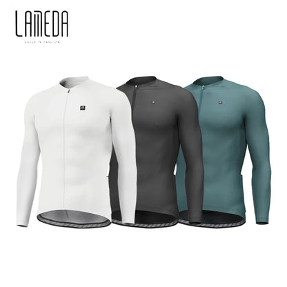 Lameda Men's Long Sleeve Cycling Jersey - Quick Dry and Breathable Spring/Summer Cycling Apparel