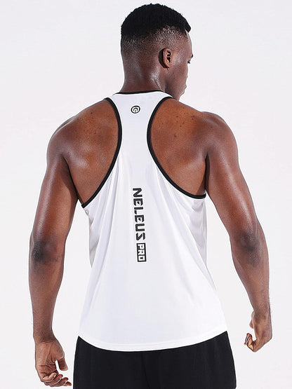 Men'S 3 Pack Dry Fit Y-Back Muscle Tank Workout Gym Shirt