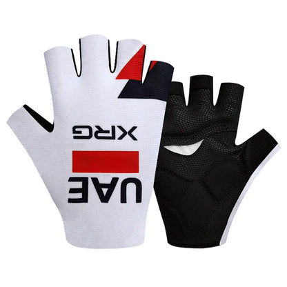 Pro Team 2026 Men's Breathable Cycling Gloves - Half Finger Anti-Slip MTB Bicycle Gloves for Road Cycling in UAE and Italy